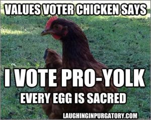 My Precious! Eggs Are the Sacred 'Chosen' in Religious Fascism 